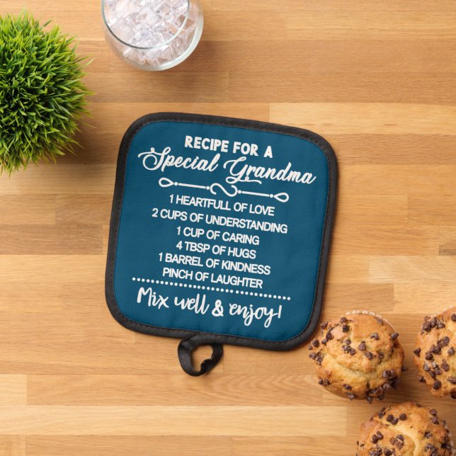 Porta Ollas Receta inspiradora Para Una Abuela Especial (De arriba hacia abajo)