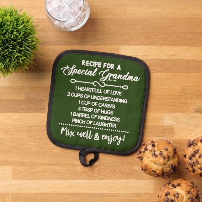 Porta Ollas Receta inspiradora Para Una Abuela Especial (De arriba hacia abajo)