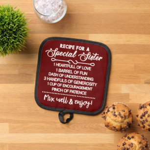 Porta Ollas Receta inspiradora Para Una Hermana Especial
