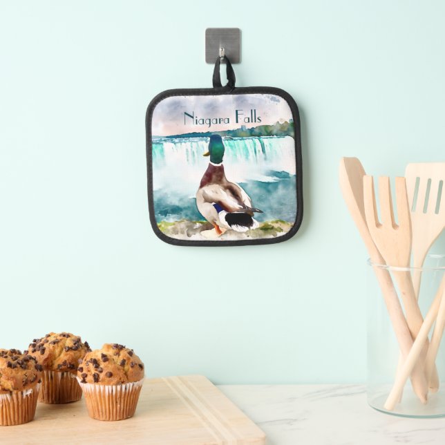 Porta Ollas Recuerdos del pato Mallard Falls (Insitu (colgante))