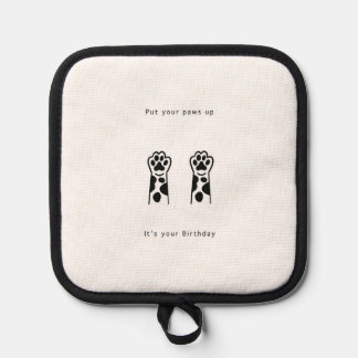 Porta Ollas Regalo de cumpleaños, pon tus patas arriba. Cumple