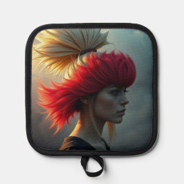 Porta Ollas Rojo y rubio