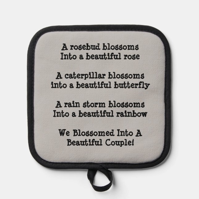 Porta Ollas Rosas Mariposas y Rainbows Vivid (Anverso)