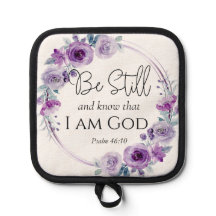 Salmo 46:10 Estar quieto y conocer la flora púrpur