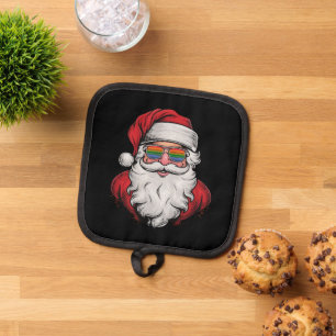 Porta Ollas Santa Gafas de Sol Navidades del Orgullo Pajama X-