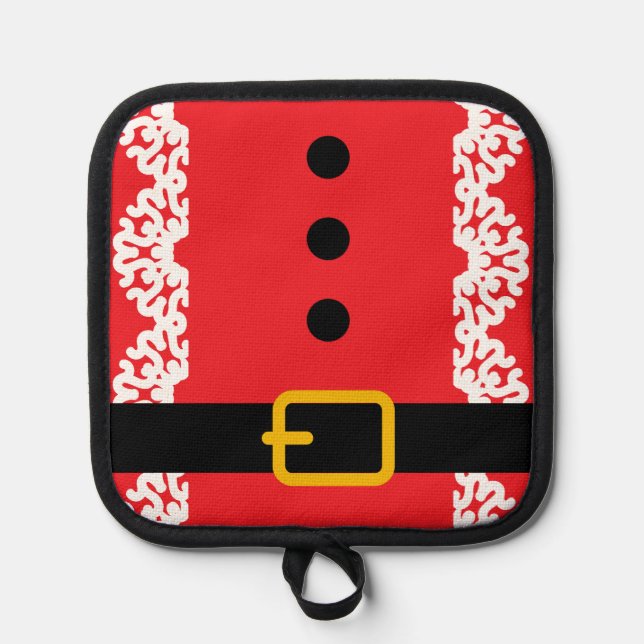 Porta Ollas Santa personalizado Navidad  (Anverso)