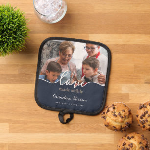 Porta Ollas Script Grandma Love Photo