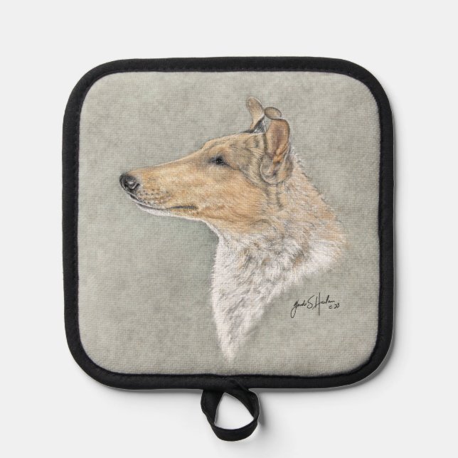 Porta Ollas Smooth Sable Collie Art (Anverso)