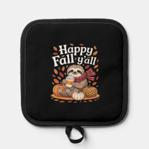 Porta Ollas Sollozos sosteniendo calabaza spice happy Fall Yal
