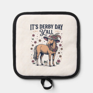 Porta Ollas Sombrero Floral de Caballo Día del Derby Y’all