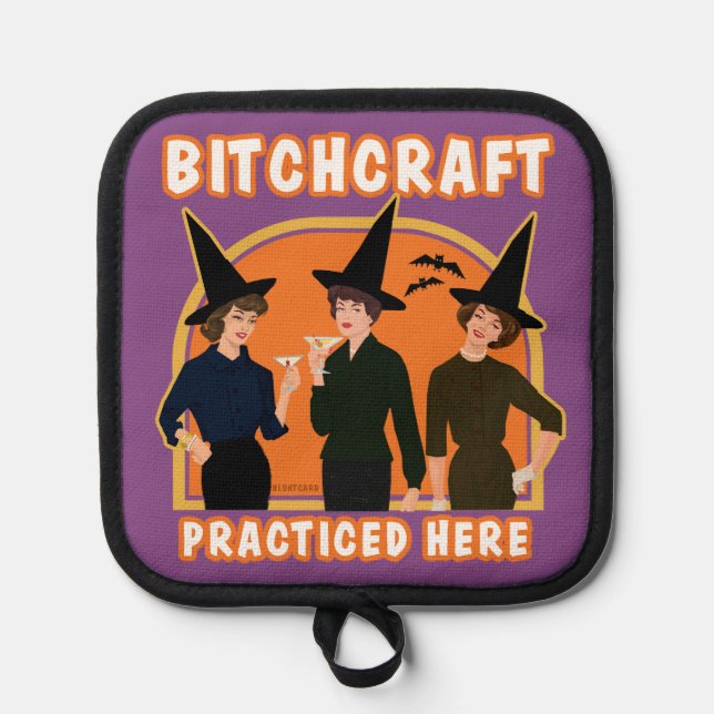 Porta Ollas Somos brujas. (Anverso)