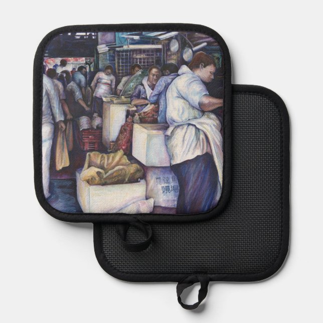 Porta Ollas Sopa De Cabeza De Pescado, Singapur (Anverso/Reverso)