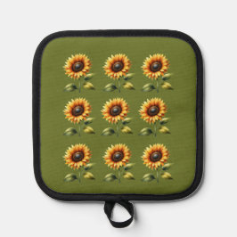 Porta Ollas Soporte de maceta de girasoles