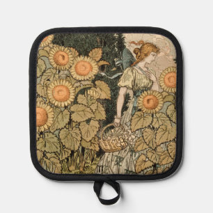 Porta Ollas Sunflower Art Nouveau Garden Grasset Mujer