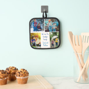 Porta Ollas Te queremos Collage de fotos de abuelo