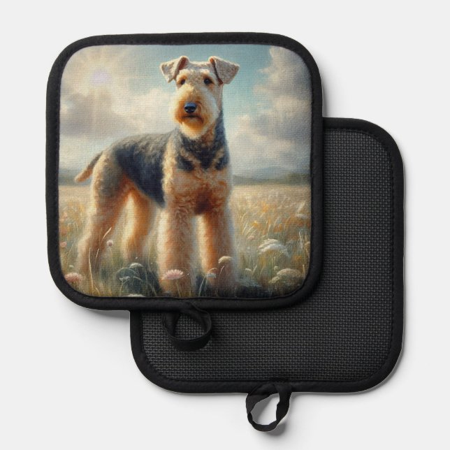 Porta Ollas Terrier Airedale (Anverso/Reverso)