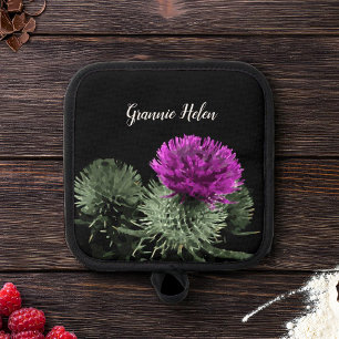 Porta Ollas Thistle escocés personalizado