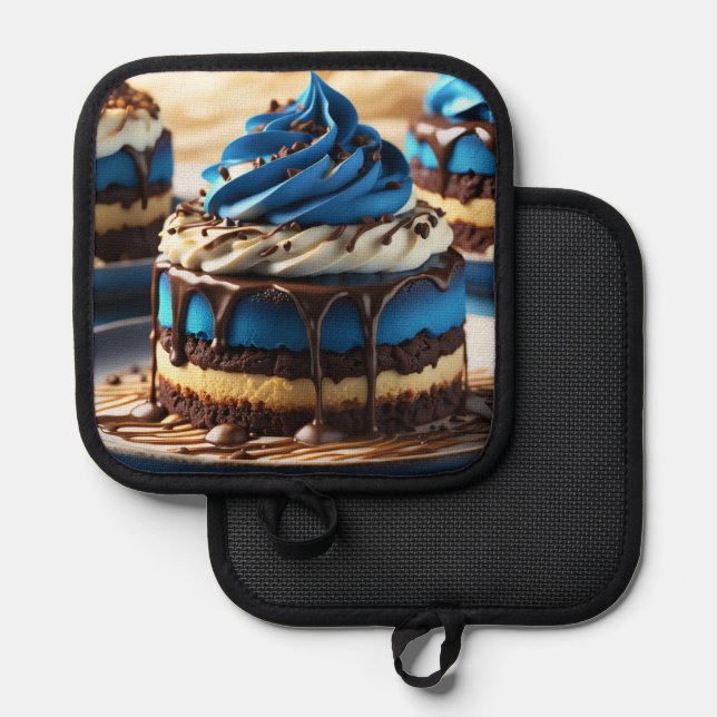 Porta Ollas Tiene algo de azul (Anverso/Reverso)