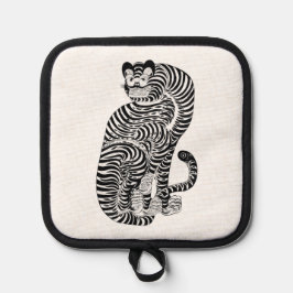 Porta Ollas Tigre talismaníaco vintage pequeño