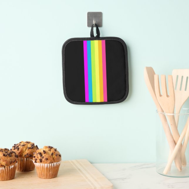 Porta Ollas Tiras retro Soporte de maceta (negro y neón múltip (Insitu (colgante))