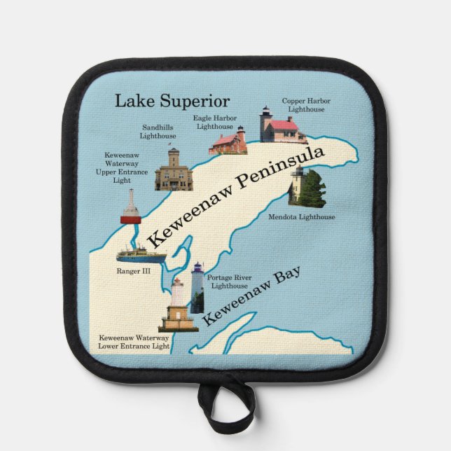 Porta Ollas Titular de la póliza Keweenaw Peninsula Lighthouse (Anverso)