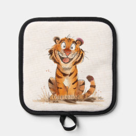 Porta Ollas Un tigre sonriente