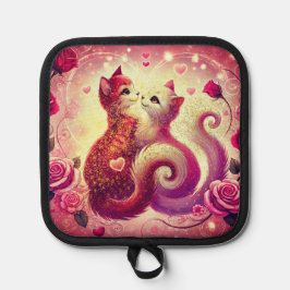 Porta Ollas Vela perfumada de gatos rosados