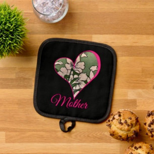 Porta Ollas Verde Flor de Pink  