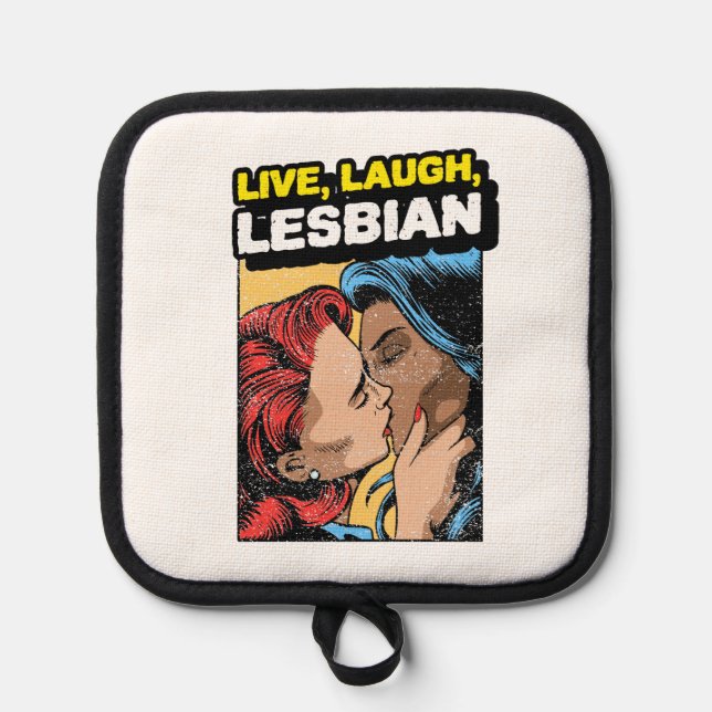 Porta Ollas Vive Ríe Lesbiana (Anverso)