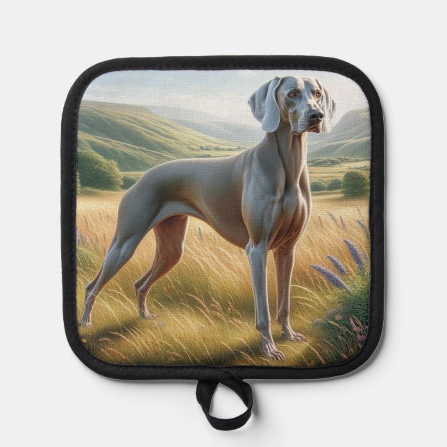 Porta Ollas Weimaraner (Anverso)