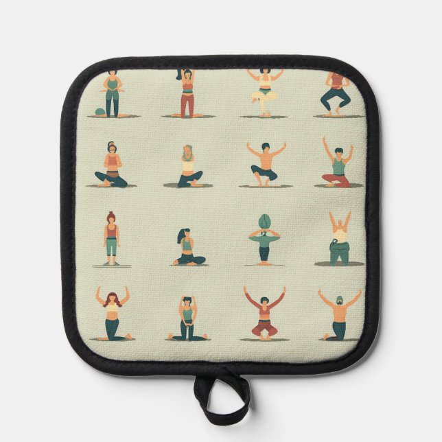 Porta Ollas Yoga, pilates, temático (Anverso)