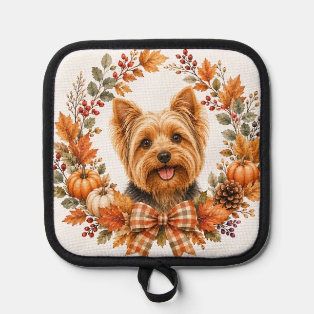 Porta Ollas Yorkshire Terrier Otoño (Anverso)