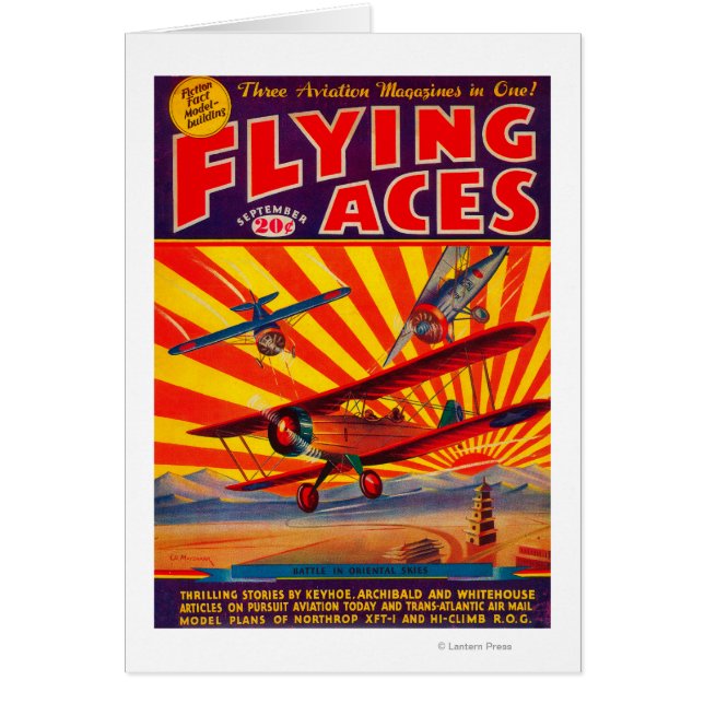 Portada 2 de la revista Flying Aces (Frente)