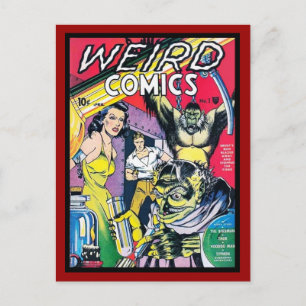 Portada de cómics antiguos en postal