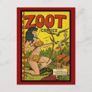 Portada de Cómics Antiguos en Tarjeta Postal