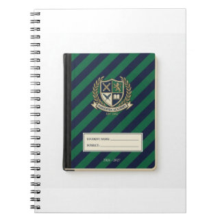 Portada de Cuaderno - Rayas Diagonales Azul Marino