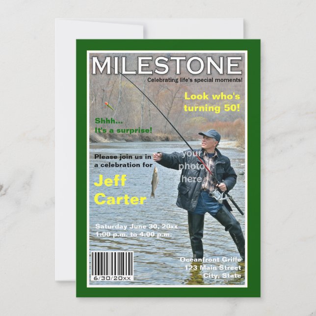 Portada de la revista Invitación a fiesta de cumpl (Anverso)