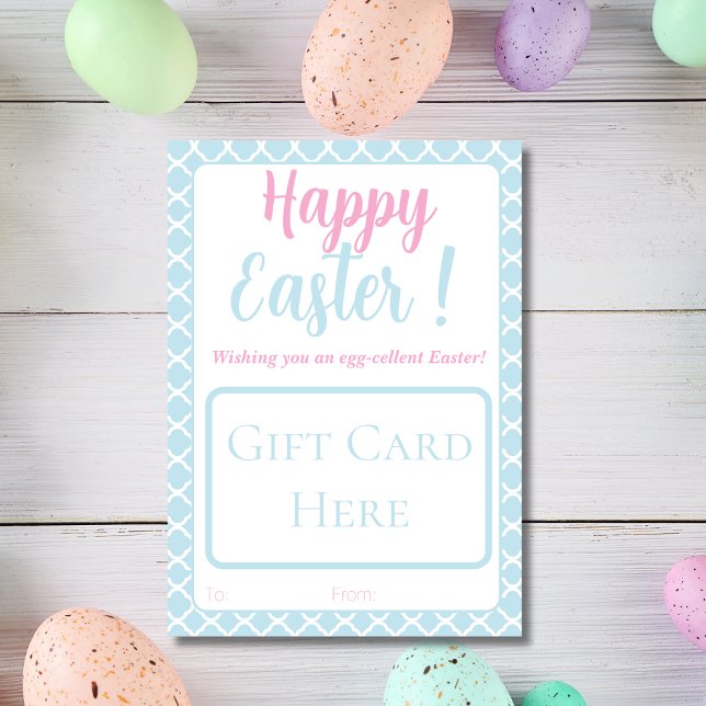 Portada de la tarjeta regalo de Pascua (Happy Easter gift card holder)