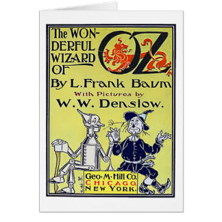Portada de libro vintage de El mago de Oz