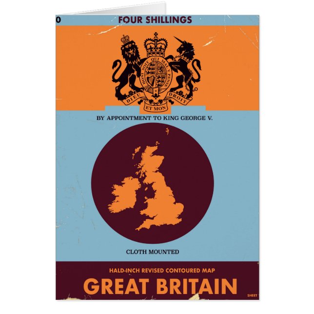 Portada de libros de mapas de Gran Bretaña. (Frente)