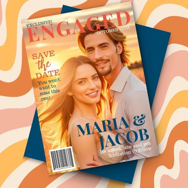 Portada De Revista Guardar La Invitación De Fotos  (Subido por el creador)