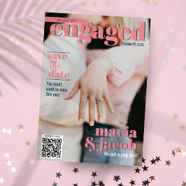 Portada De Revista Guardar La Invitación De Fotos