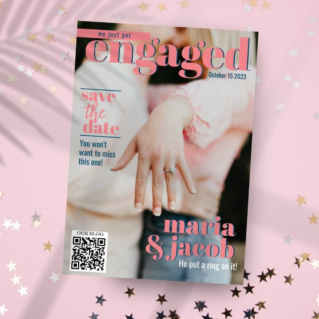 Portada De Revista Guardar La Invitación De Fotos  (Subido por el creador)