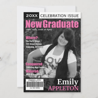 Portada de revista Invitaciones a graduación de Fu