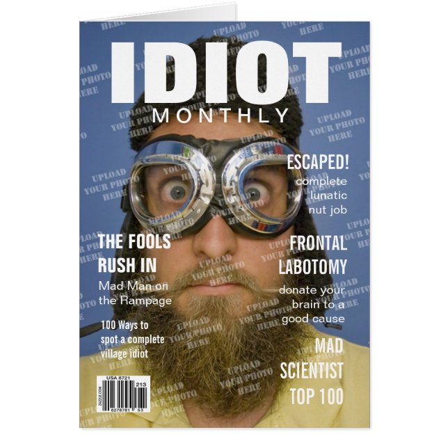 Portada de revista personalizada Idiota (Frente)