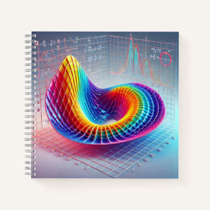 Portada del libro de superficie matemática 3D abst