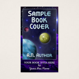 Portada del libro grande de promoción de autor de