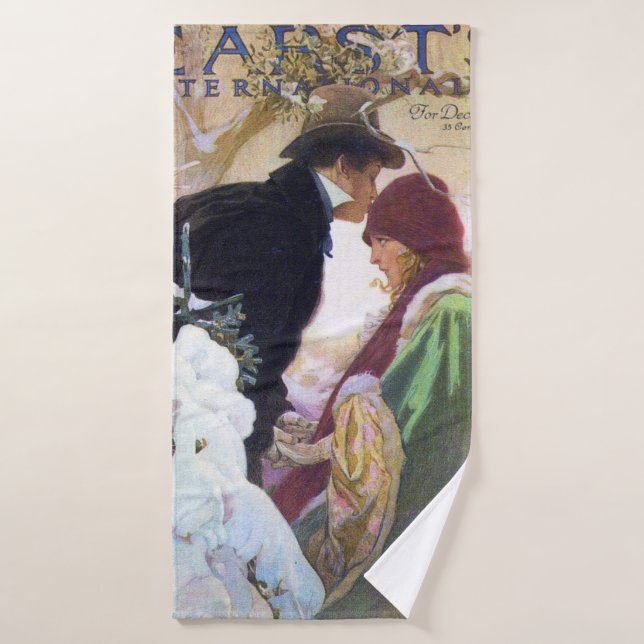 Portada internacional de Hearst's, Alphonse Mucha (Toalla de baño)