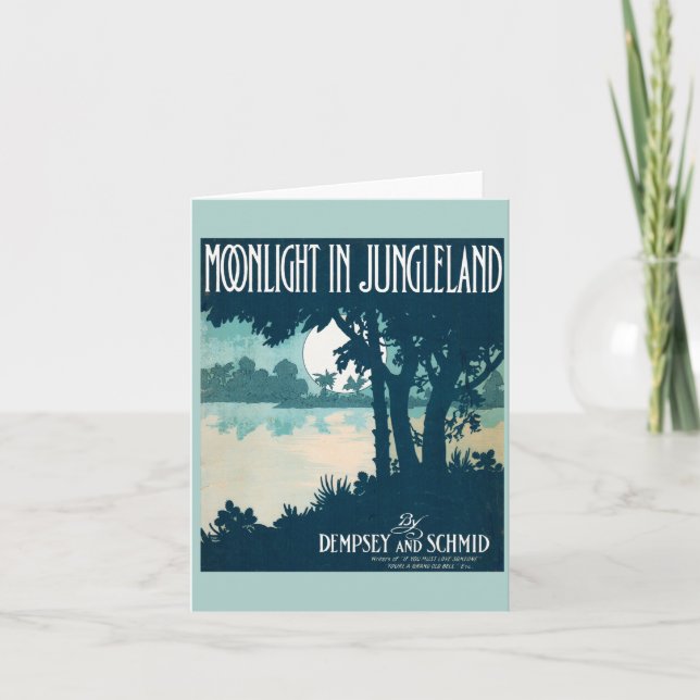 Portada musical de Jungleland de 1909 (Anverso)