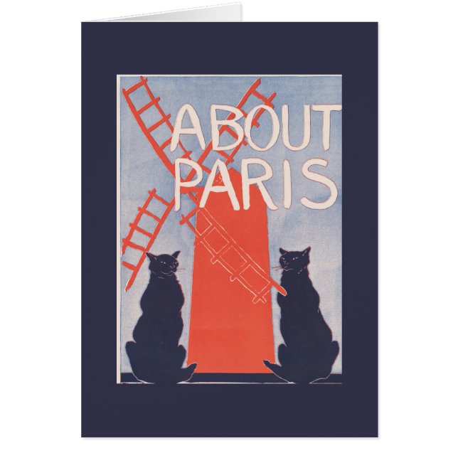 Portada vintage del libro de París (Frente)